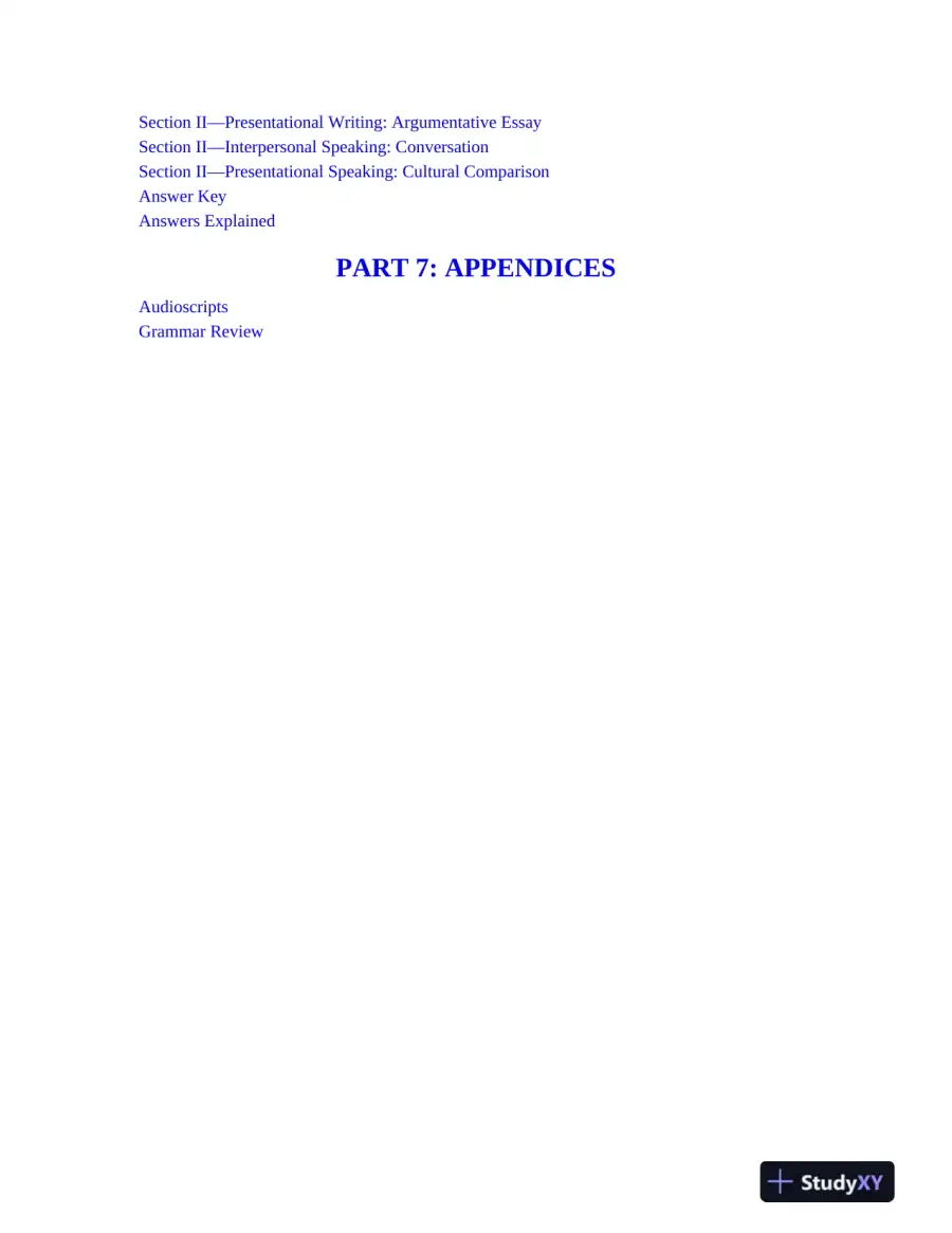 AP Spanish Language and Culture Premium, 2024: 5 Practice Tests + Comprehensive Review (2023), page 9
