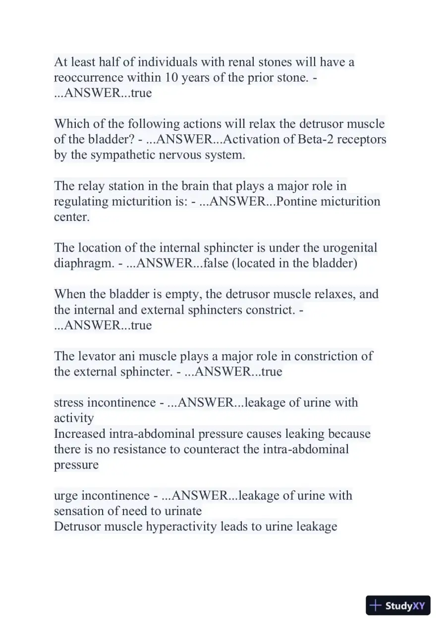2024 NR507 Pathophysiology Final Exam With Answers (356 Solved Questions), page 11
