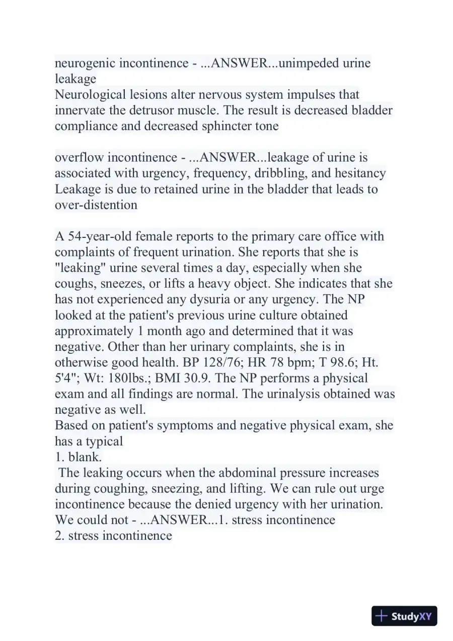 2024 NR507 Pathophysiology Final Exam With Answers (356 Solved Questions), page 12