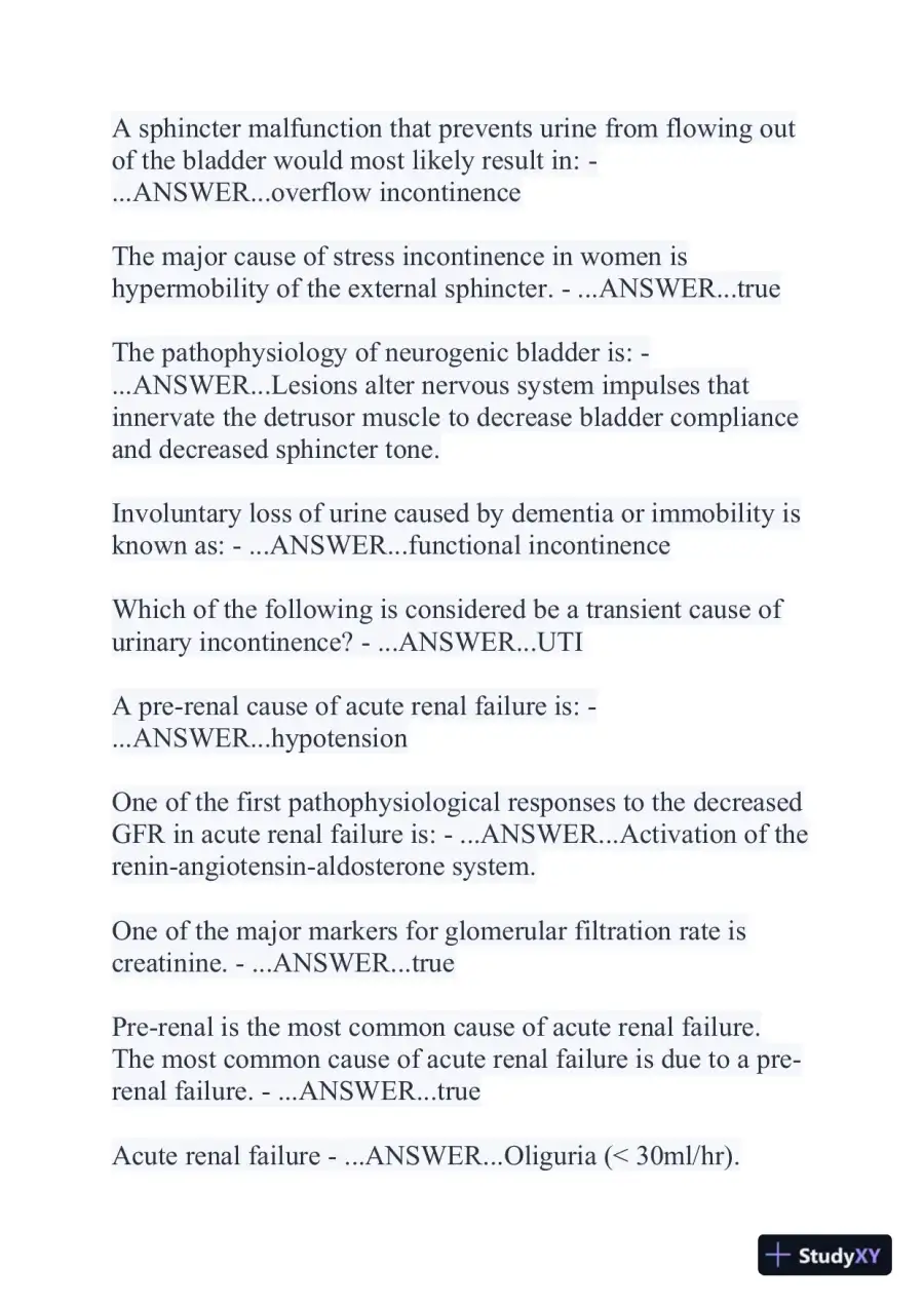 2024 NR507 Pathophysiology Final Exam With Answers (356 Solved Questions), page 13