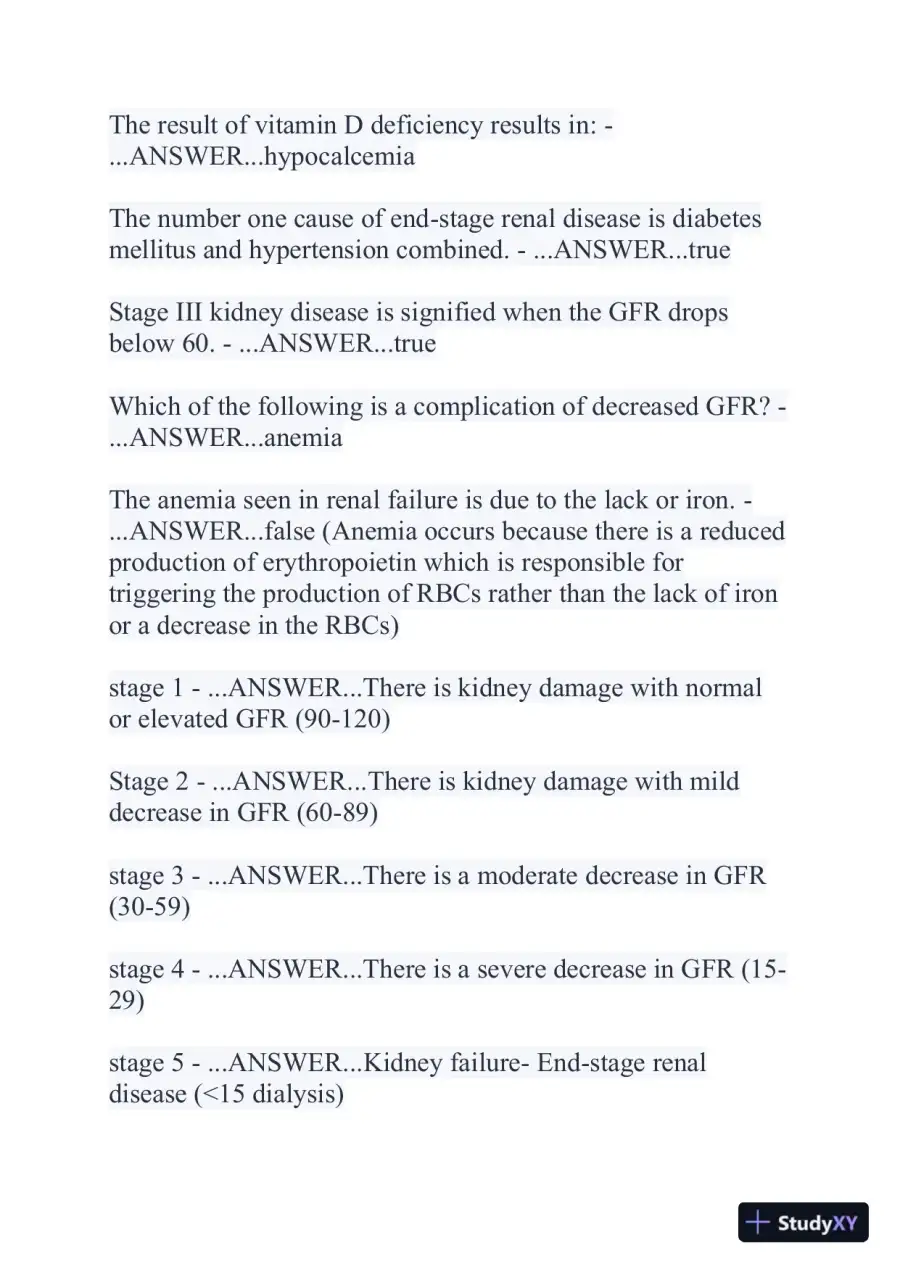 2024 NR507 Pathophysiology Final Exam With Answers (356 Solved Questions), page 15
