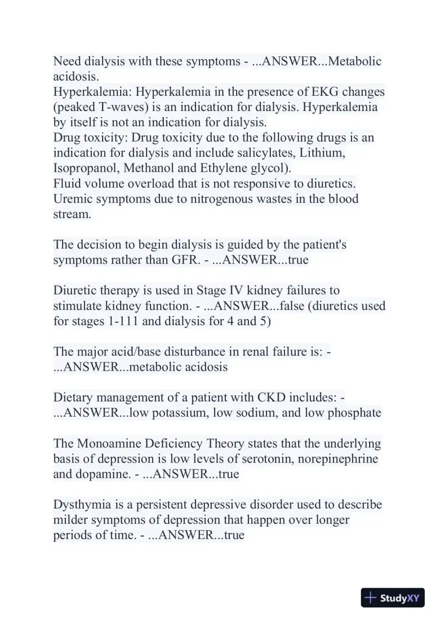 2024 NR507 Pathophysiology Final Exam With Answers (356 Solved Questions), page 16