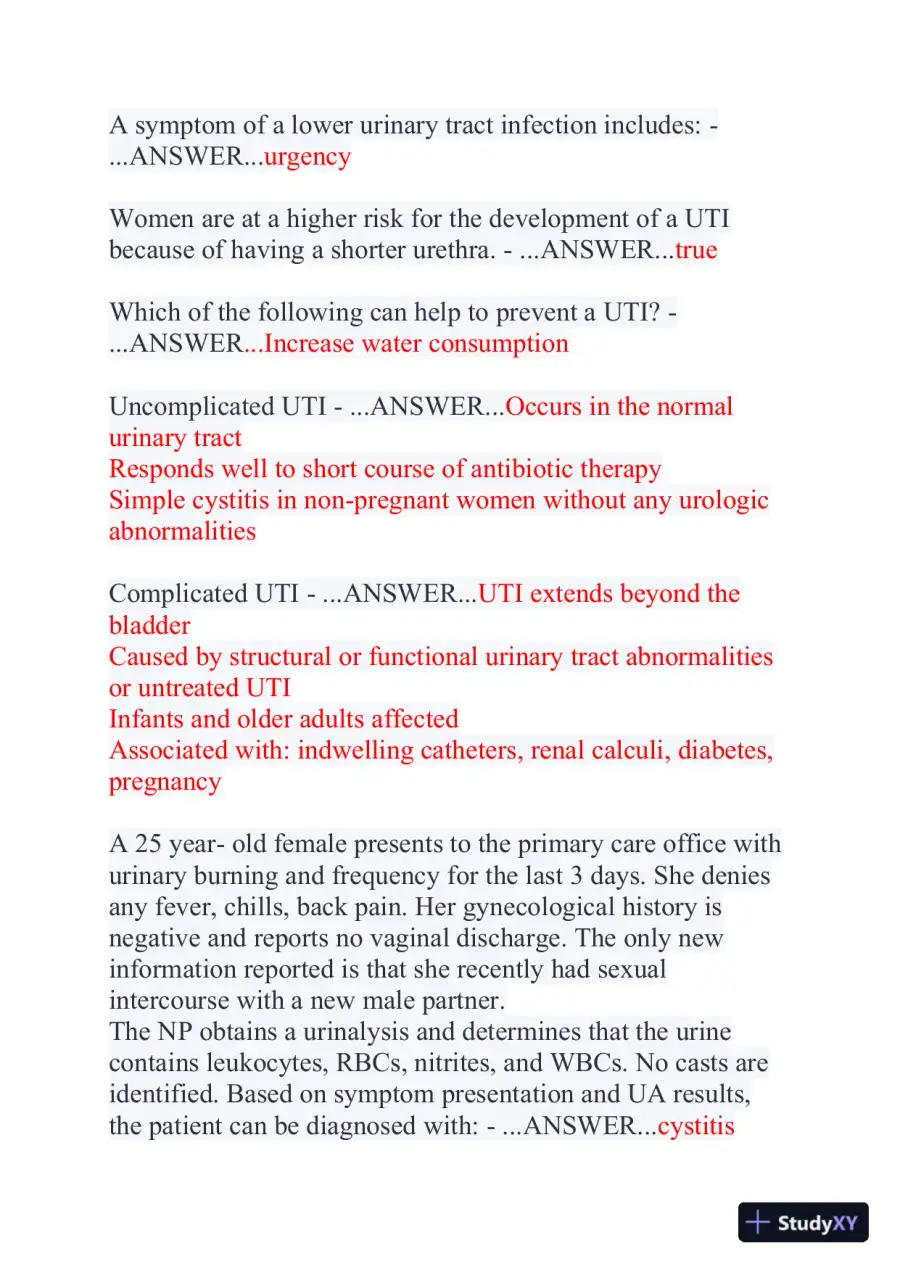 2024 NR507 Pathophysiology Final Exam With Answers (356 Solved Questions), page 6