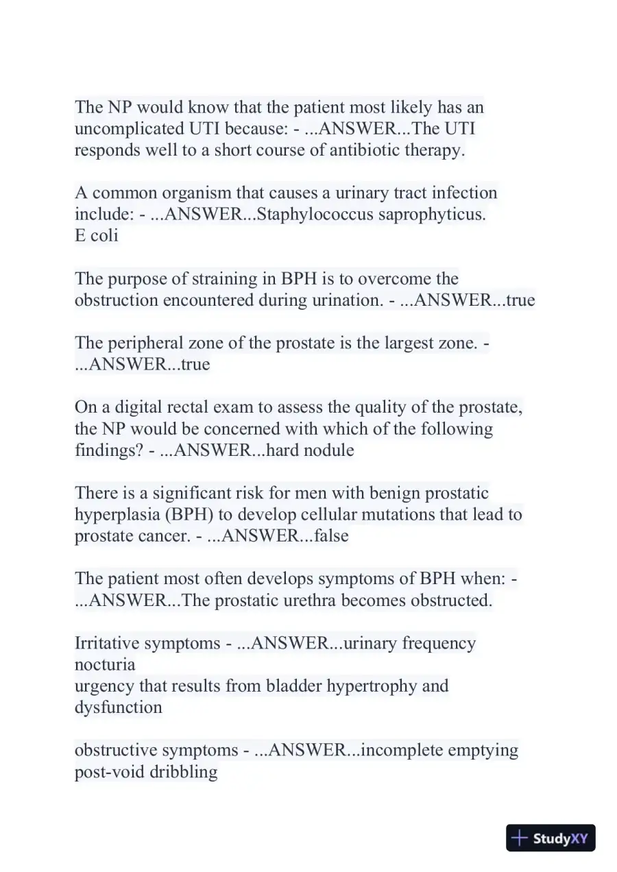 2024 NR507 Pathophysiology Final Exam With Answers (356 Solved Questions), page 8