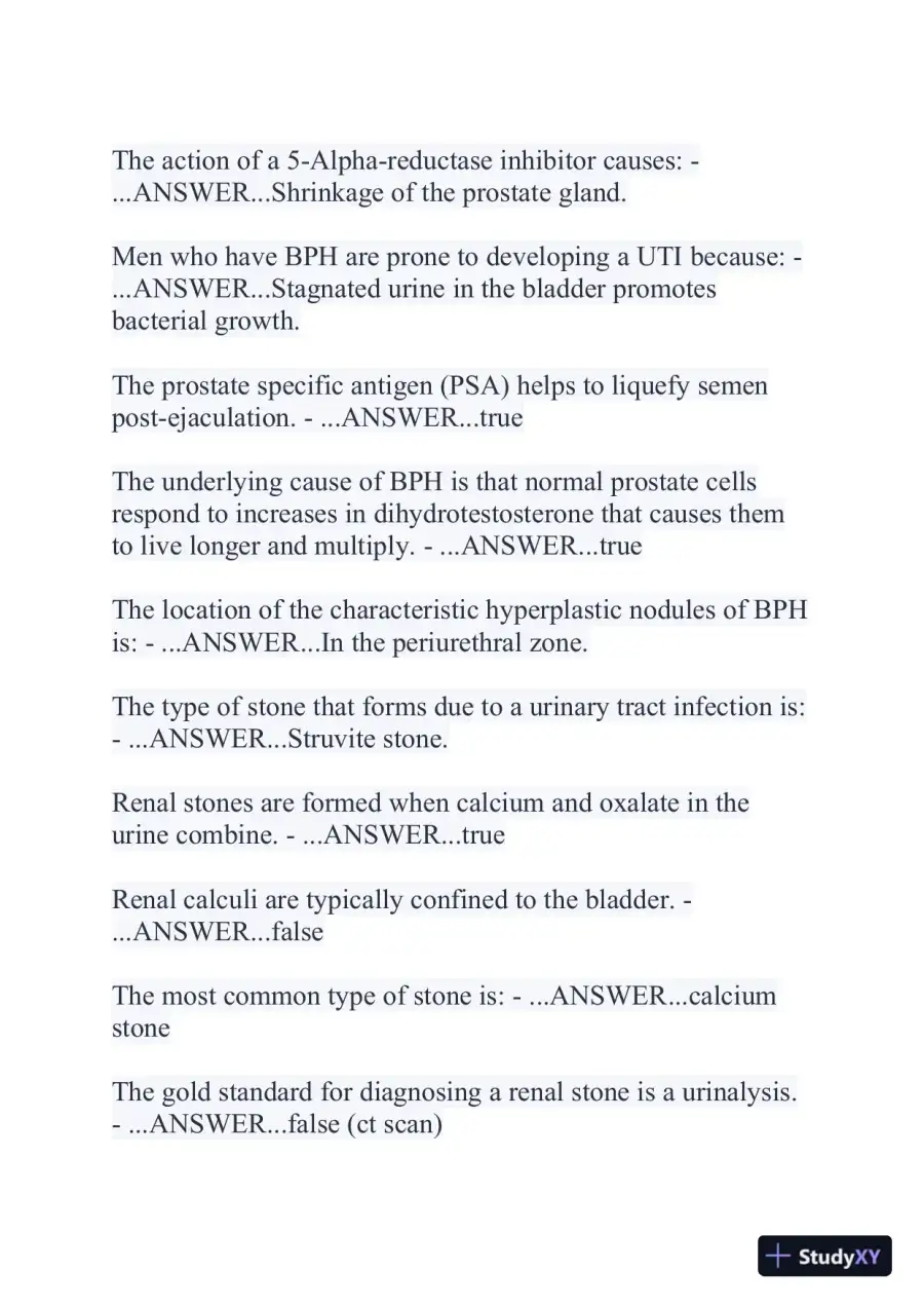 2024 NR507 Pathophysiology Final Exam With Answers (356 Solved Questions), page 9