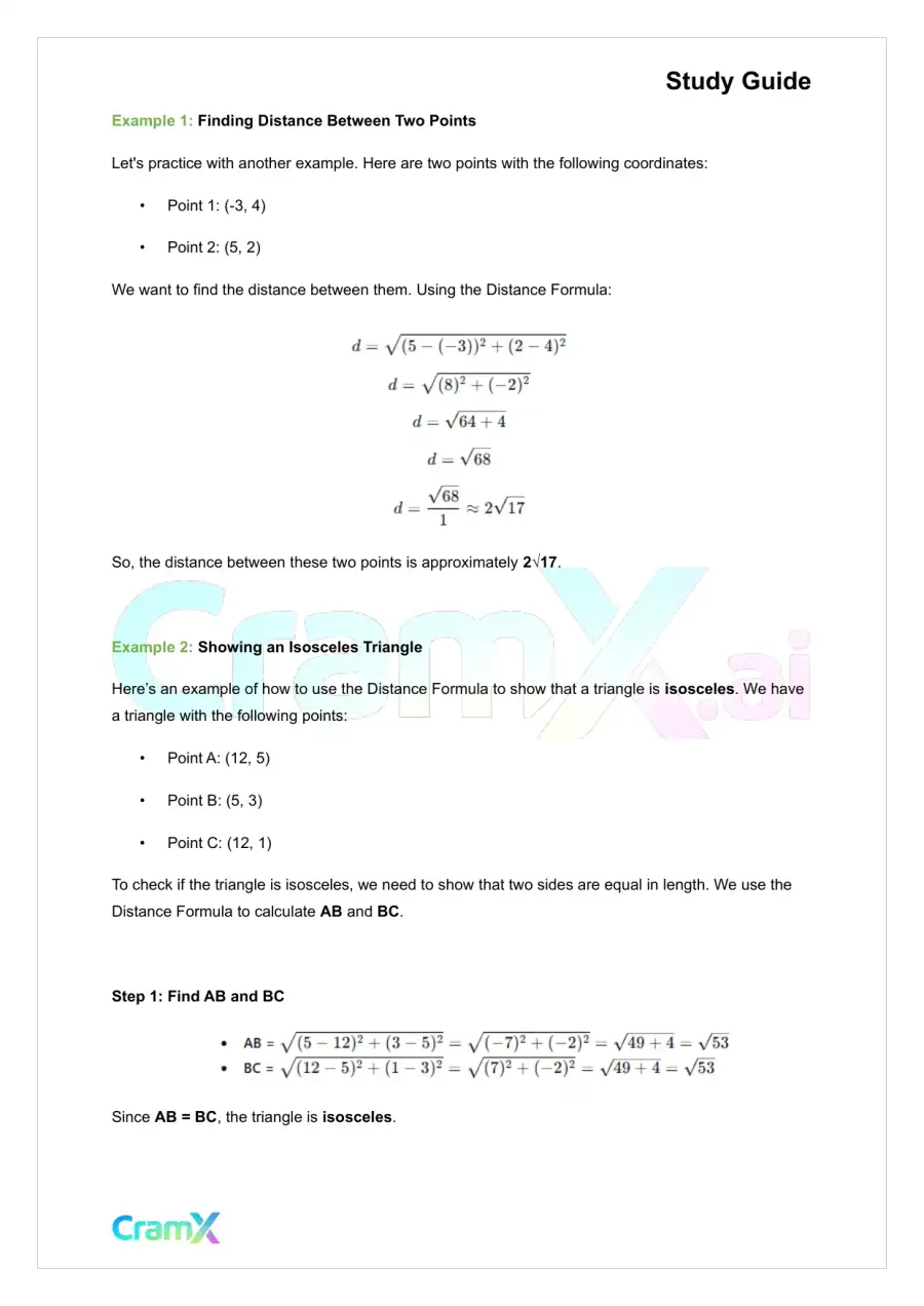 Geometry - Coordinate Geometry, page 3
