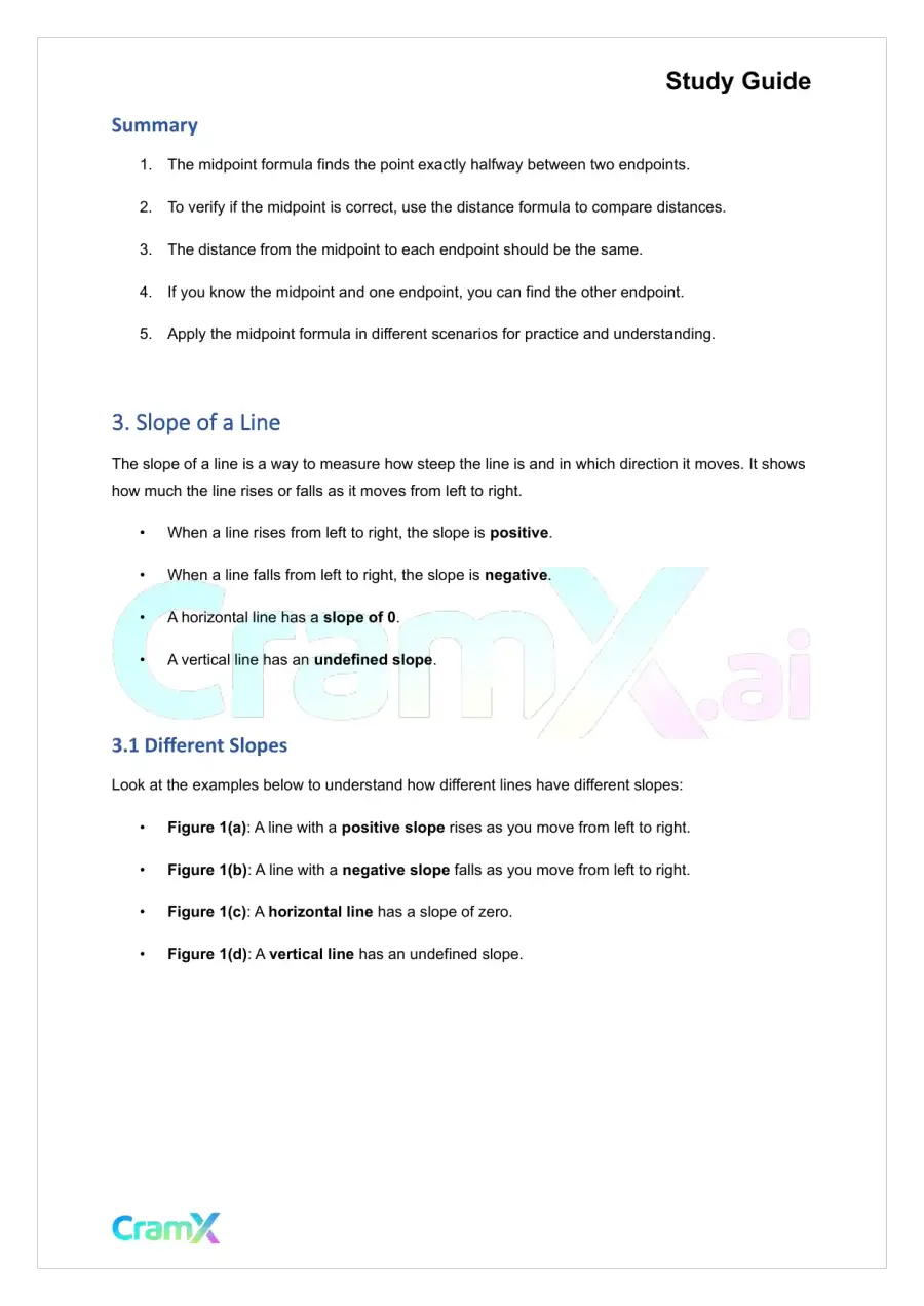 Geometry - Coordinate Geometry, page 7