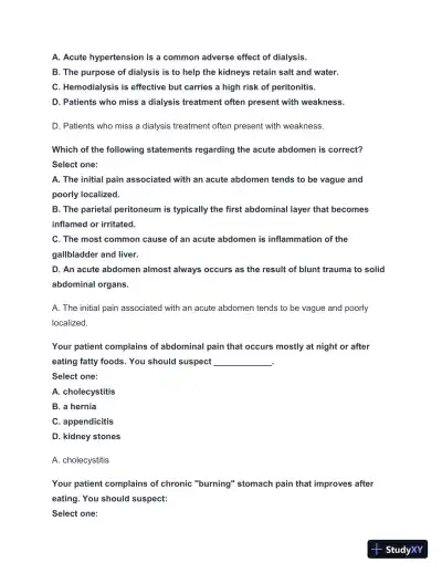2024-2025 West Coast EMT Block Exam #3 with Answers (183 Solved Questions) - Page 13 preview image