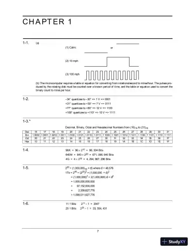 Solution Manual For Logic And Computer Design Fundamentals, 4th Edition - Page 1 preview image