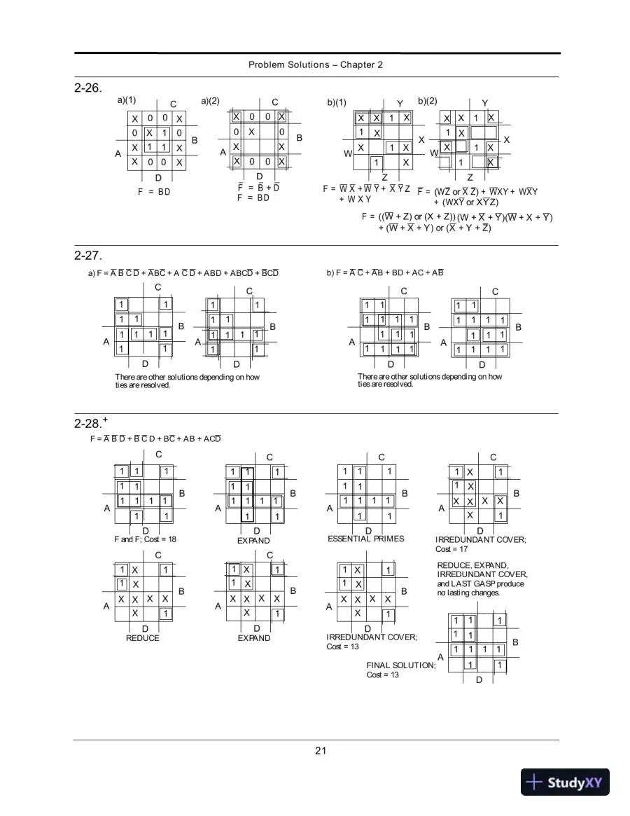 Solution Manual For Logic And Computer Design Fundamentals, 4th Edition, page 16