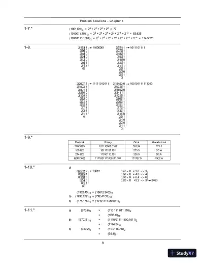 Solution Manual For Logic And Computer Design Fundamentals, 4th Edition - Page 3 preview image