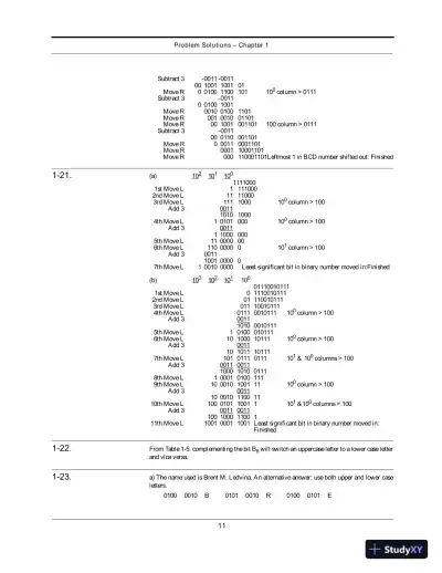 Solution Manual For Logic And Computer Design Fundamentals, 4th Edition - Page 6 preview image