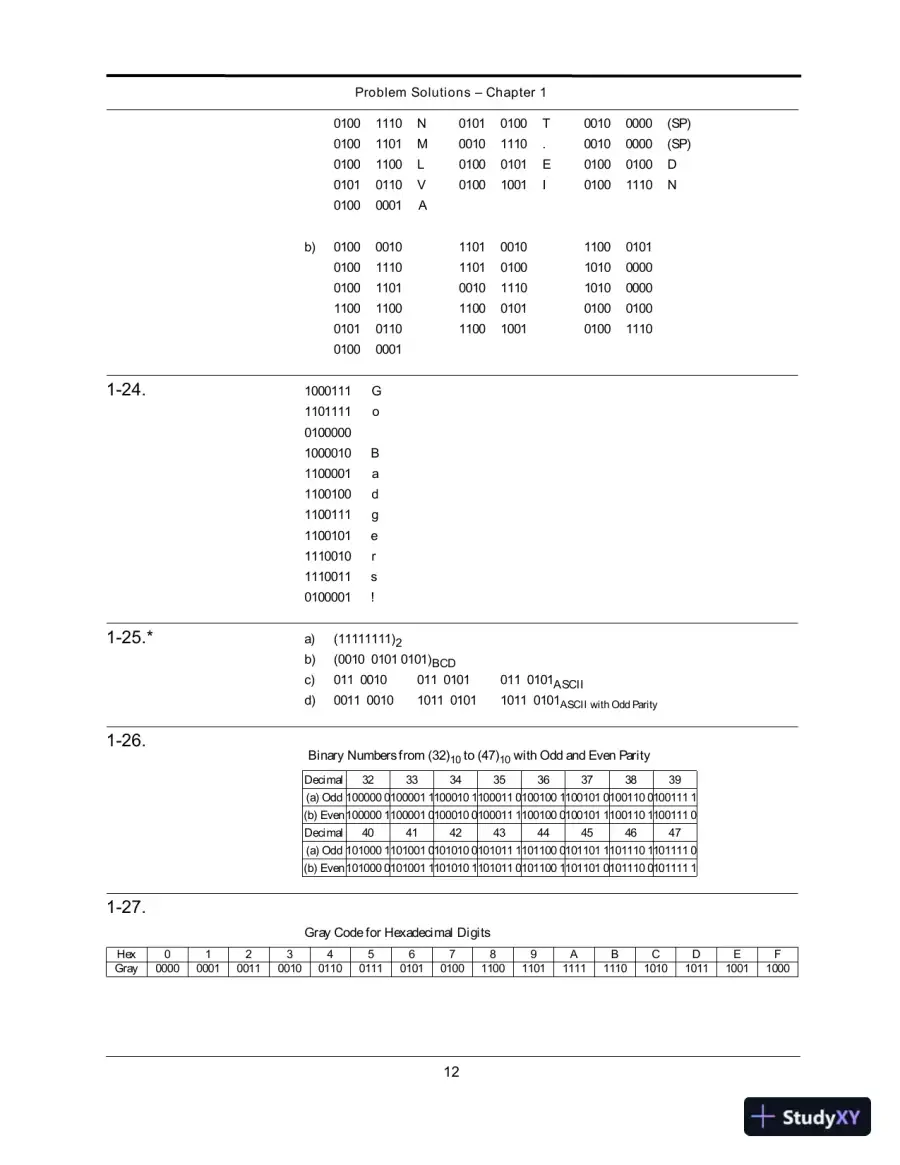 Solution Manual For Logic And Computer Design Fundamentals, 4th Edition, page 7