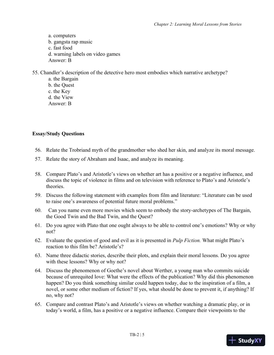 The Moral of the Story: An Introduction to Ethics 7th Edition Test Bank, page 11
