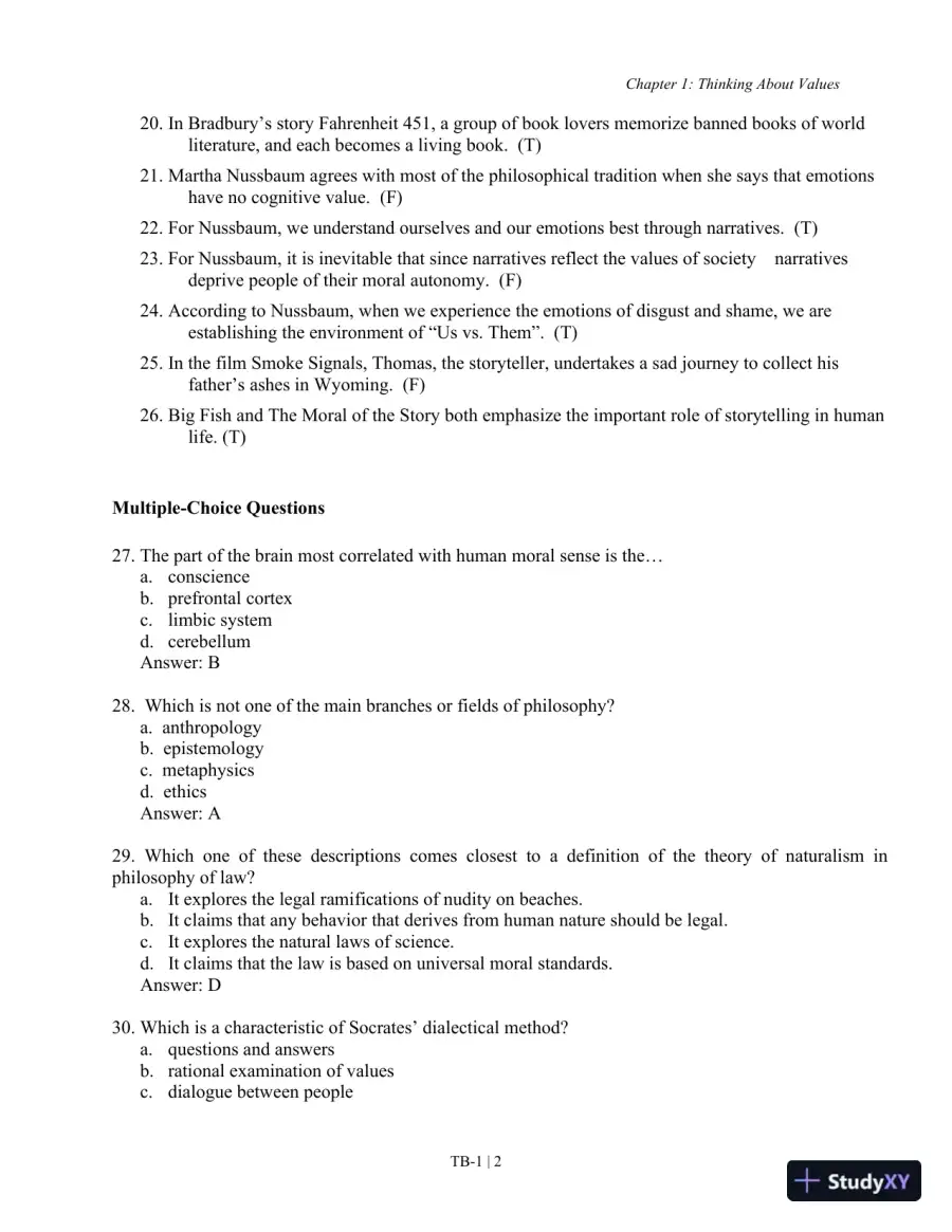 The Moral of the Story: An Introduction to Ethics 7th Edition Test Bank, page 3