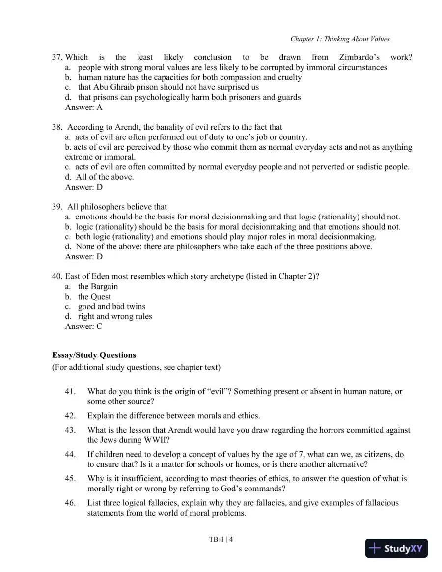 The Moral of the Story: An Introduction to Ethics 7th Edition Test Bank, page 5