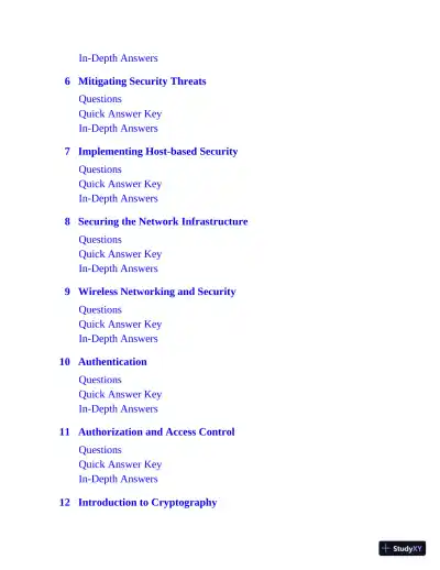 CompTIA Security+ Certification SY0-601 Practice Exams, 4th Edition (2021) - Page 10 preview image