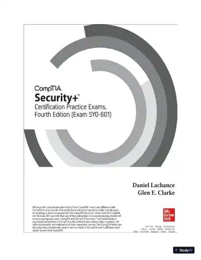 CompTIA Security+ Certification SY0-601 Practice Exams, 4th Edition (2021) - Page 3 preview image