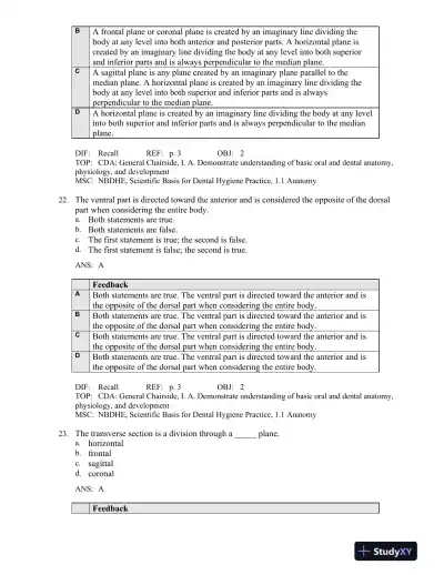 Illustrated Anatomy of the Head and Neck 5th Edition Test Bank - Page 12 preview image