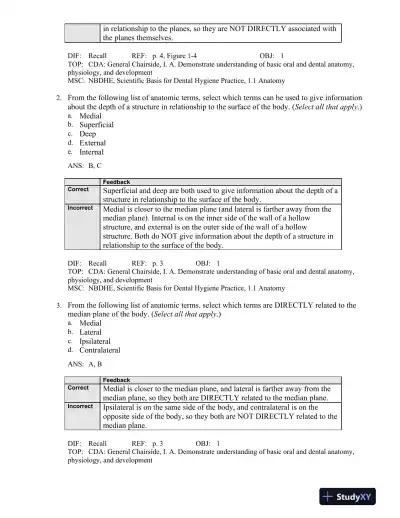 Illustrated Anatomy of the Head and Neck 5th Edition Test Bank - Page 15 preview image