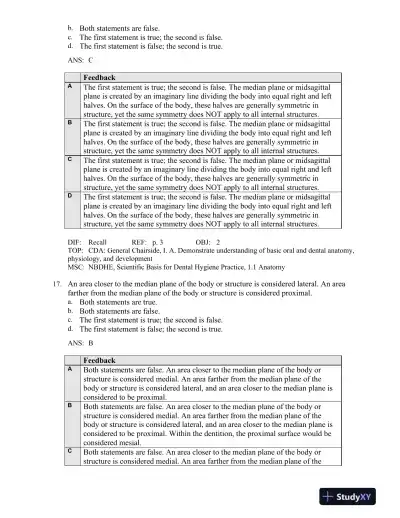 Illustrated Anatomy of the Head and Neck 5th Edition Test Bank - Page 9 preview image