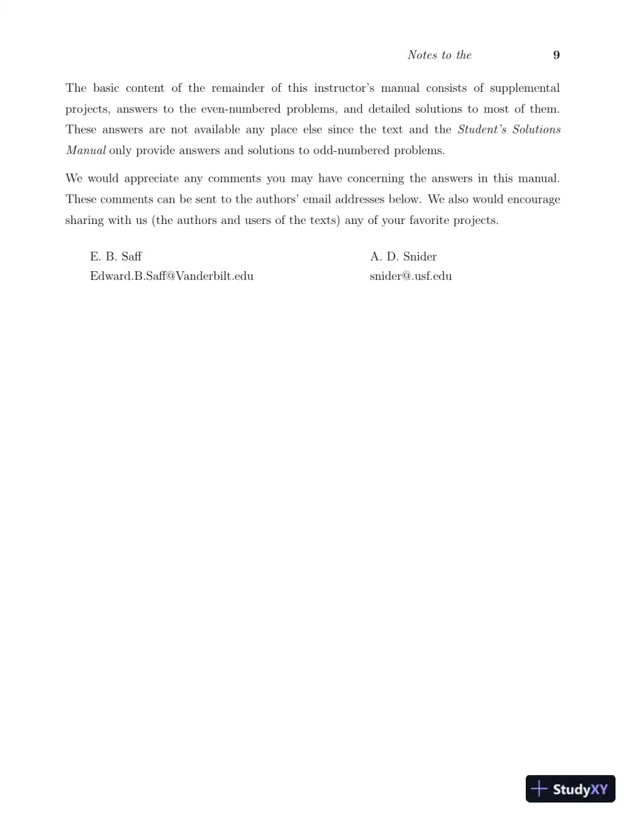 Solution Manual for Fundamentals of Differential Equations, 9th Edition, page 15