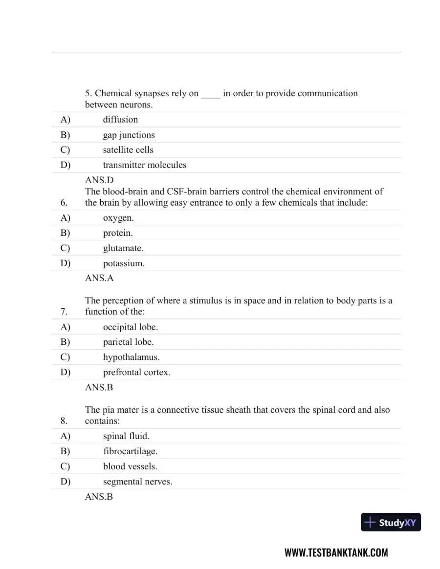 Stahl's Essential Psychopharmacology: Neuroscientific Basis and Practical Applications 4th Edition Test Bank, page 11