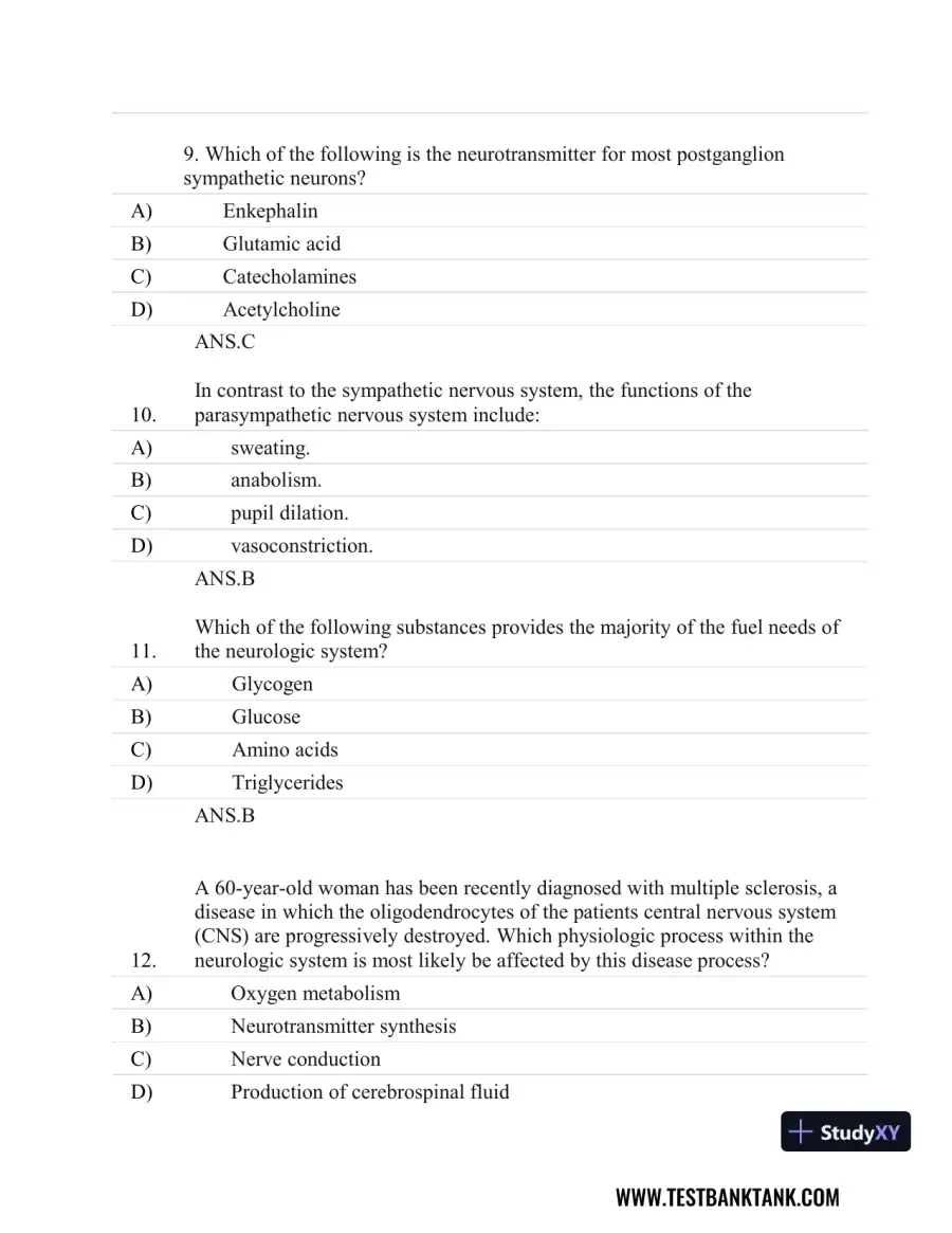 Stahl's Essential Psychopharmacology: Neuroscientific Basis and Practical Applications 4th Edition Test Bank, page 12