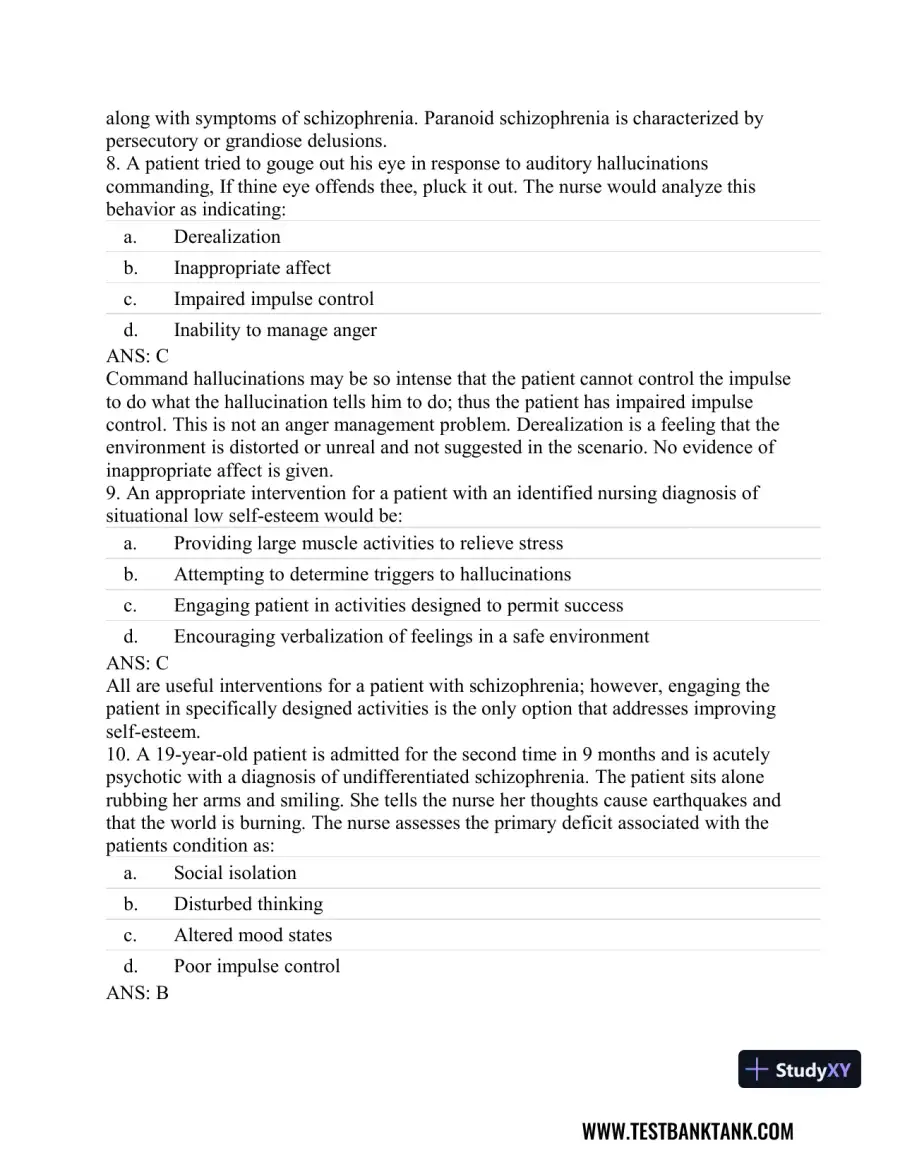 Stahl's Essential Psychopharmacology: Neuroscientific Basis and Practical Applications 4th Edition Test Bank, page 23