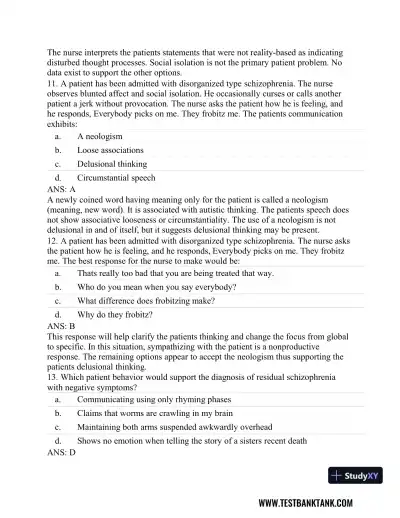 Stahl's Essential Psychopharmacology: Neuroscientific Basis and Practical Applications 4th Edition Test Bank - Page 24 preview image