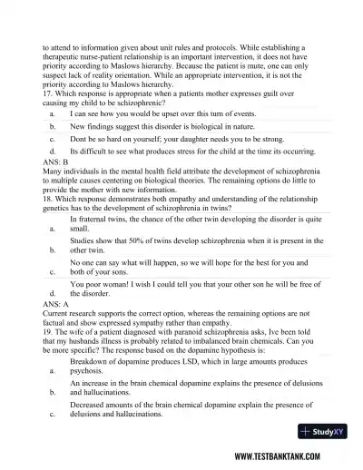 Stahl's Essential Psychopharmacology: Neuroscientific Basis and Practical Applications 4th Edition Test Bank - Page 26 preview image
