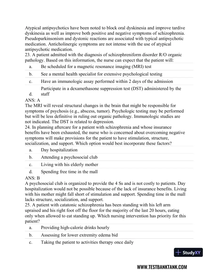 Stahl's Essential Psychopharmacology: Neuroscientific Basis and Practical Applications 4th Edition Test Bank, page 28
