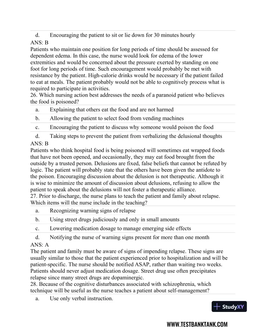 Stahl's Essential Psychopharmacology: Neuroscientific Basis and Practical Applications 4th Edition Test Bank, page 29
