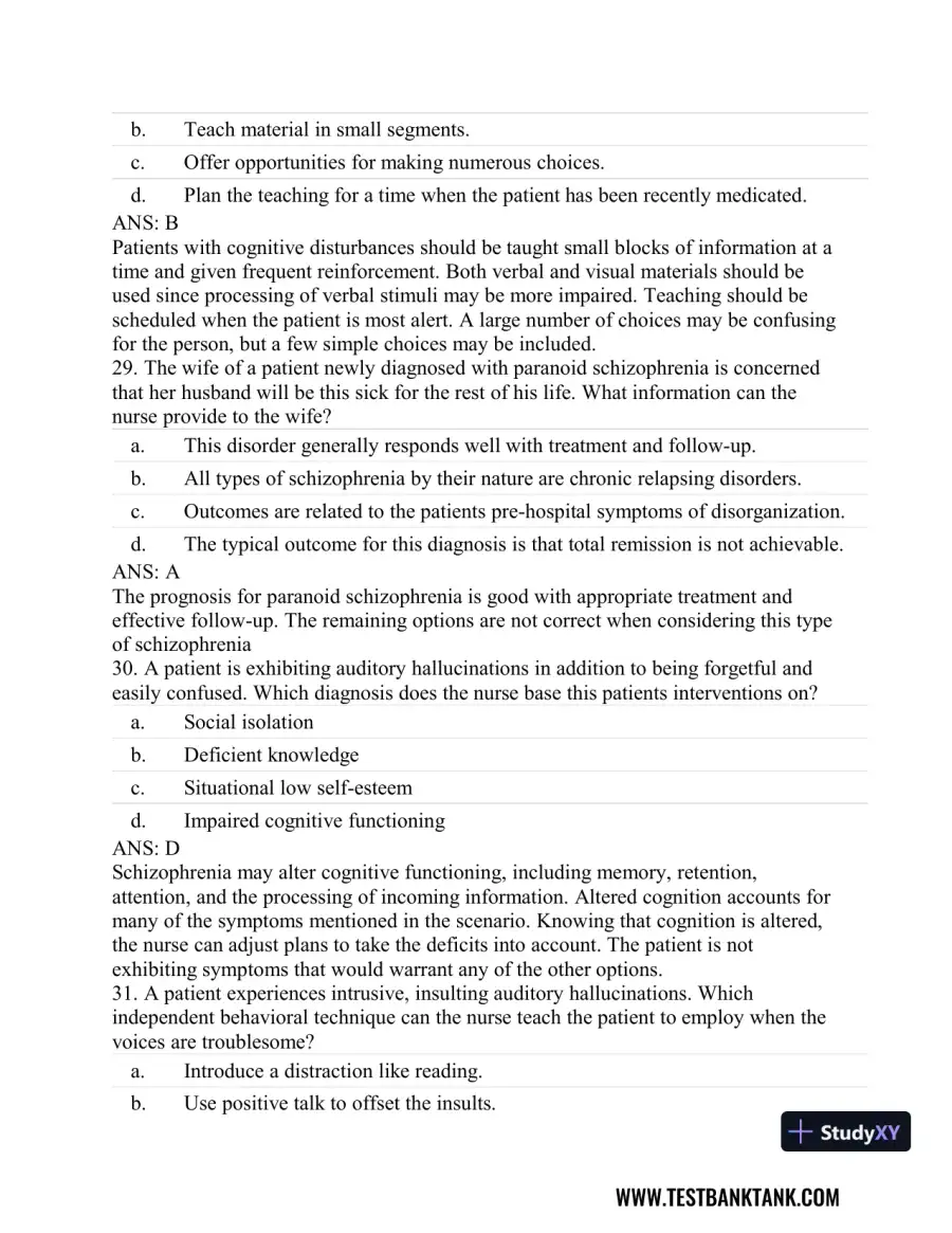 Stahl's Essential Psychopharmacology: Neuroscientific Basis and Practical Applications 4th Edition Test Bank, page 30