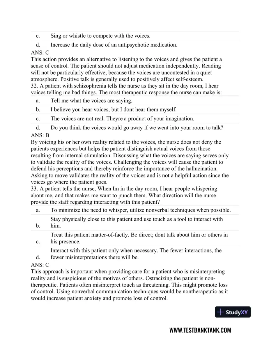 Stahl's Essential Psychopharmacology: Neuroscientific Basis and Practical Applications 4th Edition Test Bank, page 31