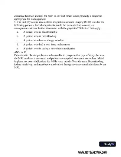 Stahl's Essential Psychopharmacology: Neuroscientific Basis and Practical Applications 4th Edition Test Bank - Page 9 preview image