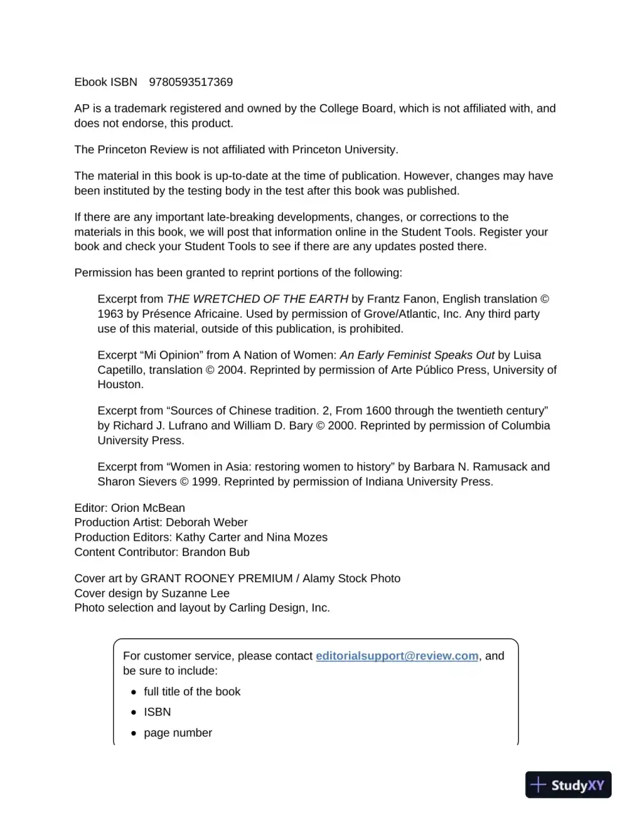 Princeton Review AP World History : 3 Practice Tests + Complete Content Review (2023), page 5
