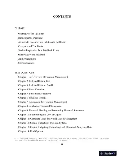 Test Bank For Intermediate Financial Management, 11th Edition - Page 1 preview image