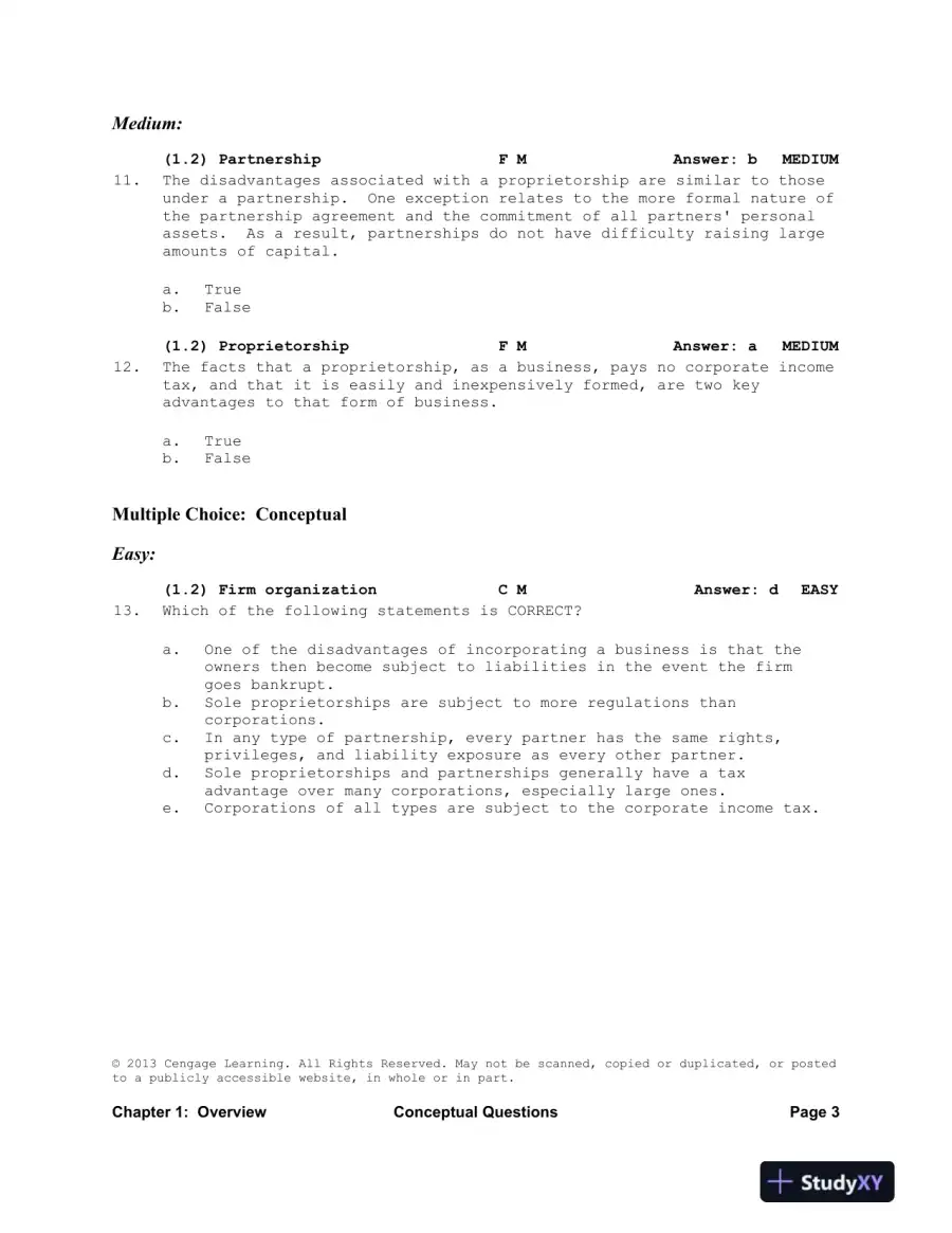 Test Bank For Intermediate Financial Management, 11th Edition, page 12