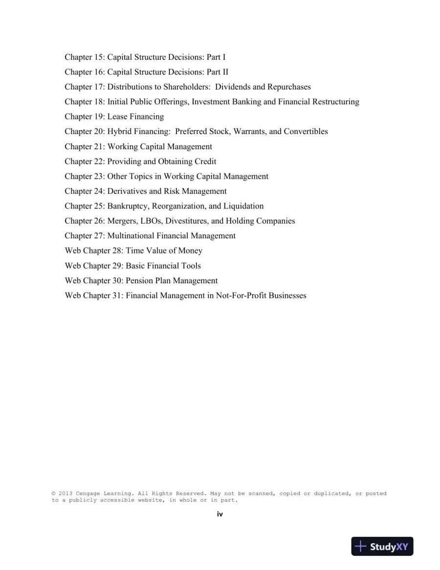 Test Bank For Intermediate Financial Management, 11th Edition, page 3