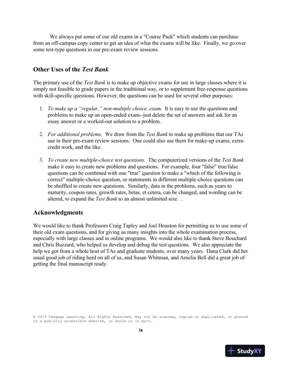 Test Bank For Intermediate Financial Management, 11th Edition, page 8