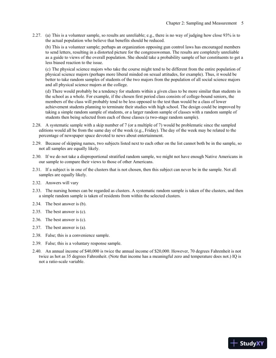Solution Manual for Statistical Methods for the Social Sciences, 5th Edition, page 8