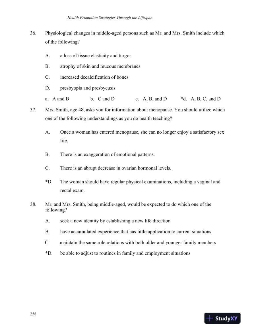 Health Promotion Strategies Through The Lifespan, Second Canadian Edition Test Bank, page 16