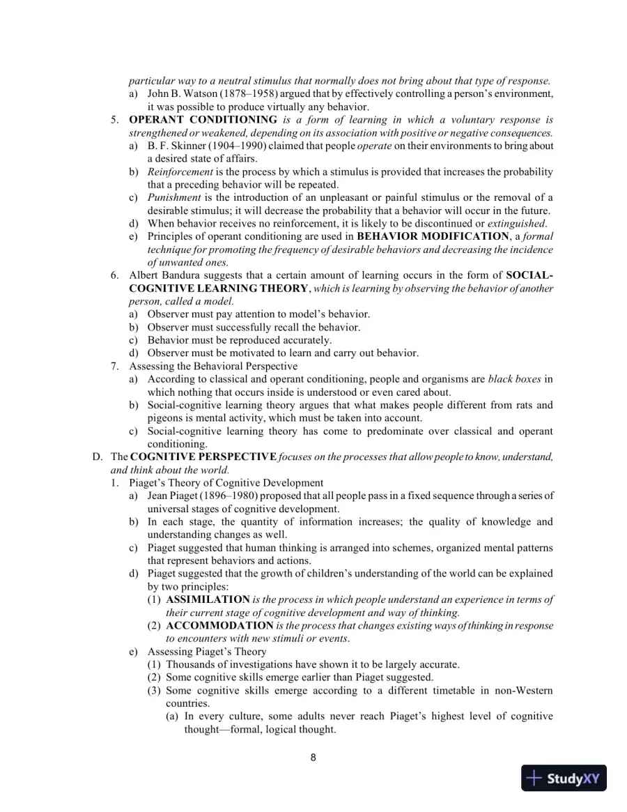 Class Notes for Development Across the Life Span, 8th Edition, page 10