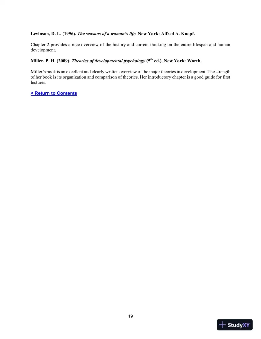 Class Notes for Development Across the Life Span, 8th Edition, page 21