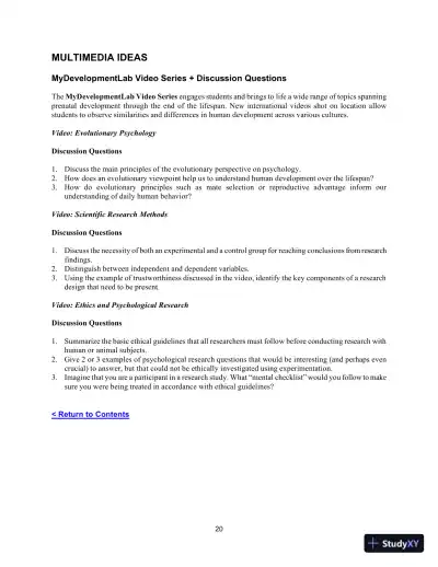 Class Notes for Development Across the Life Span, 8th Edition - Page 22 preview image