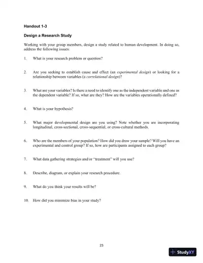 Class Notes for Development Across the Life Span, 8th Edition - Page 25 preview image