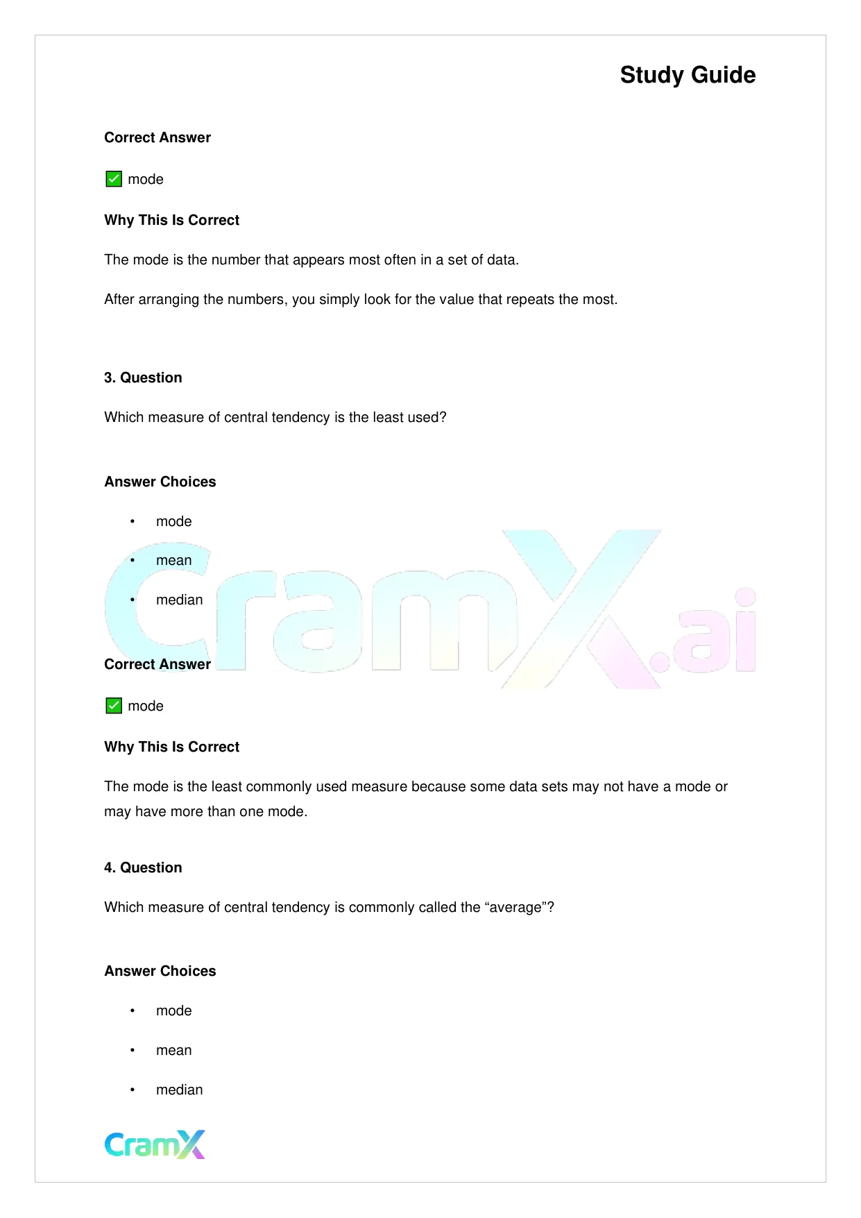 Basic Math and Pre-Algebra - Probabilities and Statistics - Page 2 preview image
