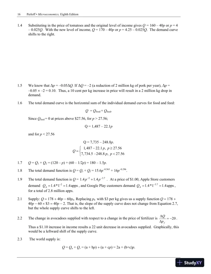 Solution Manual for Microeconomics, 8th Edition, page 19