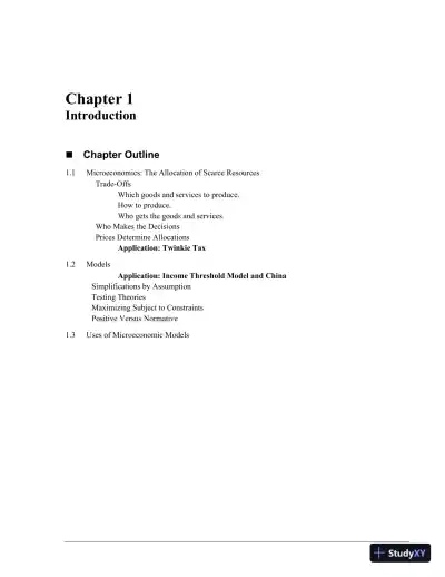 Solution Manual for Microeconomics, 8th Edition - Page 4 preview image